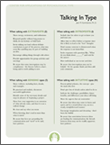 Talking in Type: Worksheet and Leader's Guide